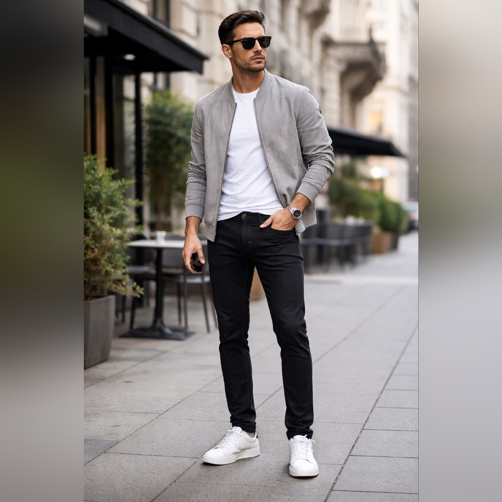 Kenneth Cole Man's Slim Fit Black Jeans Minimalist Modern Stretch Denim